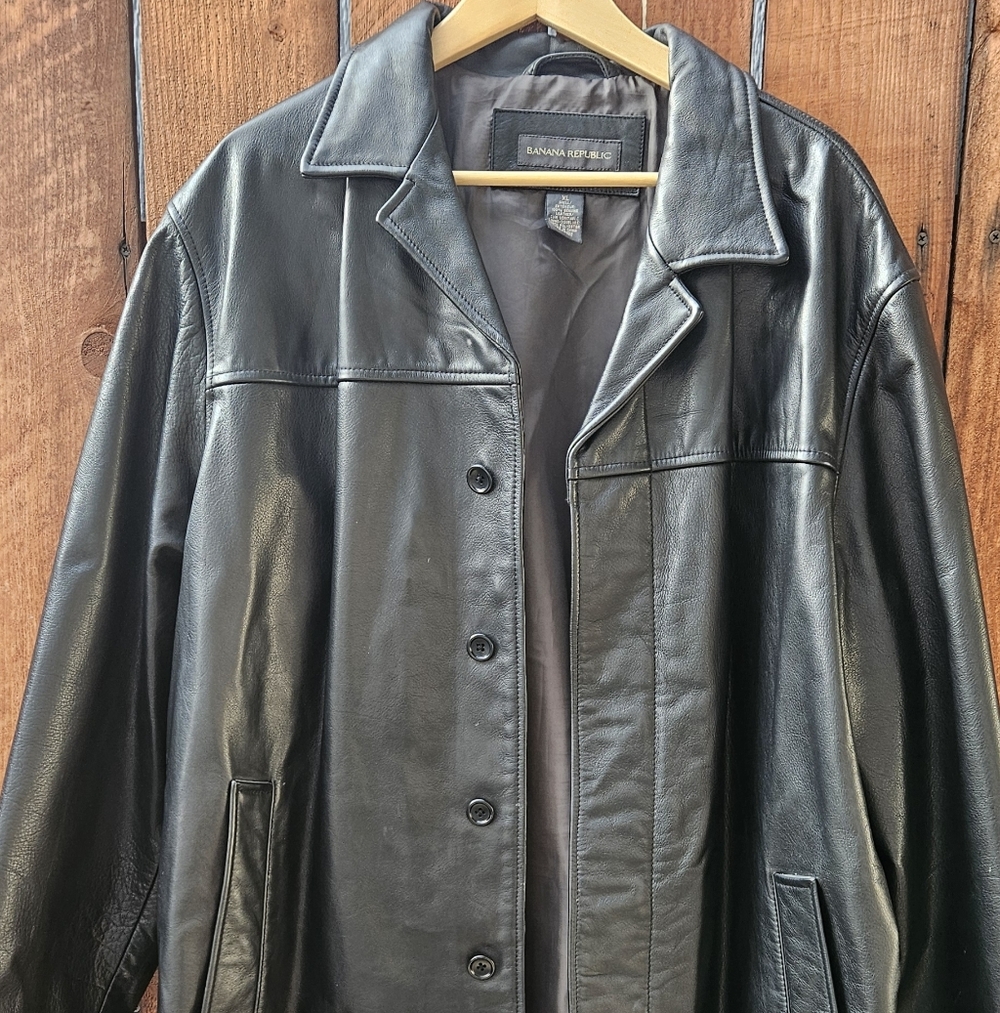 Men's Black Leather Jacket
